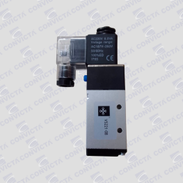 Válvula Simples Solenoide 5/2 Vias 1/4" 24vdc/vcc