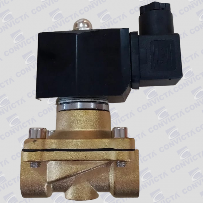 VALVULA SOLENOIDE DIRECIONAL 2/2 VIAS DN12 220V 1/2BSP