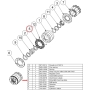 Placa Bimetálica pn 720.0001 - pmp bomba pcl 90cc / motor mcl 90cc