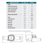 Hidrômetro Multijato 1.1/2 dn40  1 pulso/10 litros - Renova