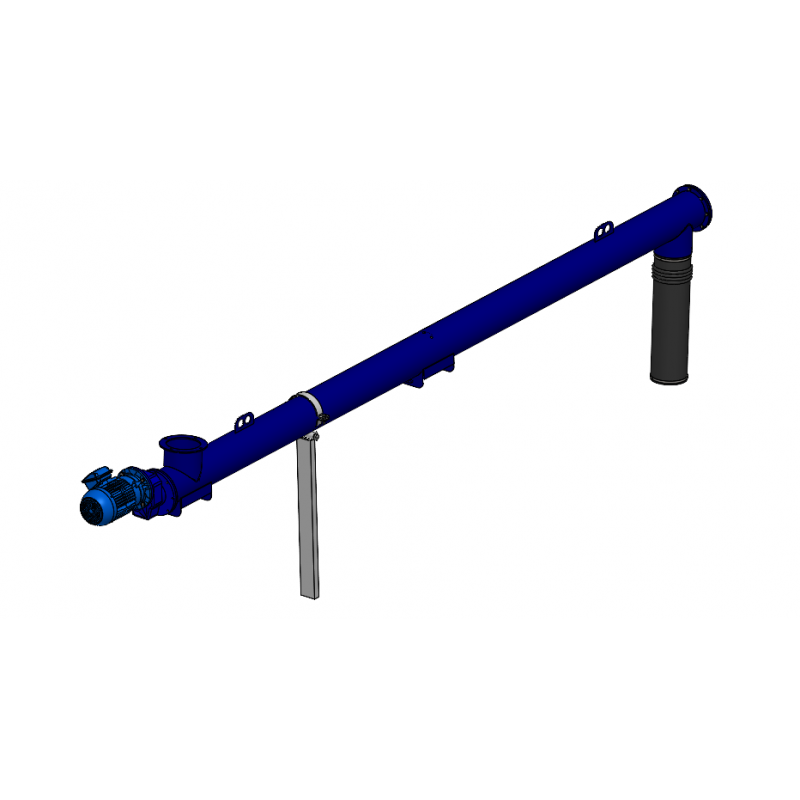 ROSCA TRANSPORTADORA CVTA Ø219 X 4500MM - 7,5CV - COM FLANGE