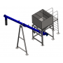 MOEGA PARA BIG BAG 3M3 E ROSCA TRANSPORTADORA Ø219 X 7000MM