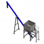 MOEGA PARA BIG BAG 3M3 E ROSCA TRANSPORTADORA Ø219 X 7000MM