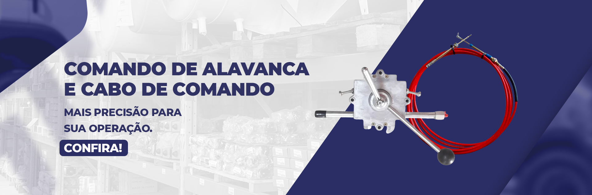 Alavanca e cabo 